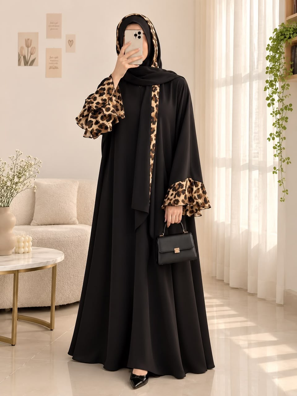 whatsapp image 2026 09 30 at 6.57.23 pm (1) Luxe Leopard Panel Abaya